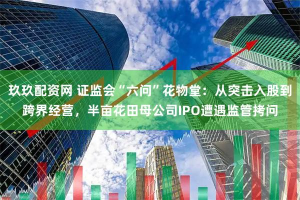 玖玖配资网 证监会“六问”花物堂：从突击入股到跨界经营，半亩花田母公司IPO遭遇监管拷问