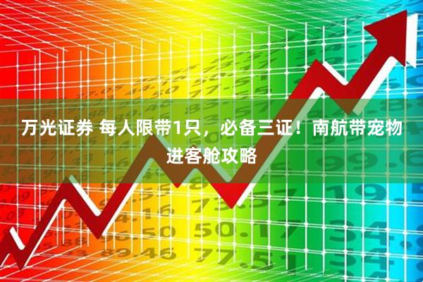 万光证券 每人限带1只，必备三证！南航带宠物进客舱攻略