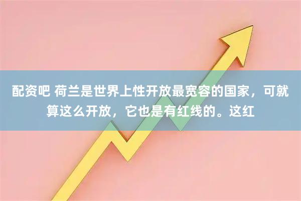 配资吧 荷兰是世界上性开放最宽容的国家，可就算这么开放，它也是有红线的。这红