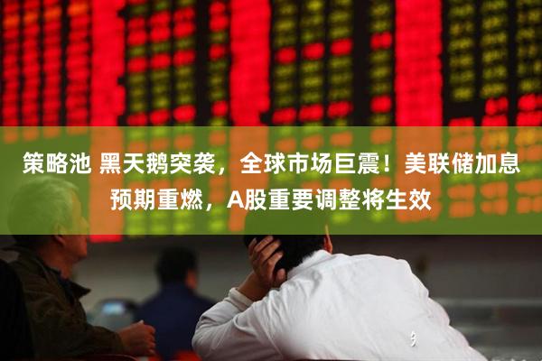 策略池 黑天鹅突袭，全球市场巨震！美联储加息预期重燃，A股重要调整将生效